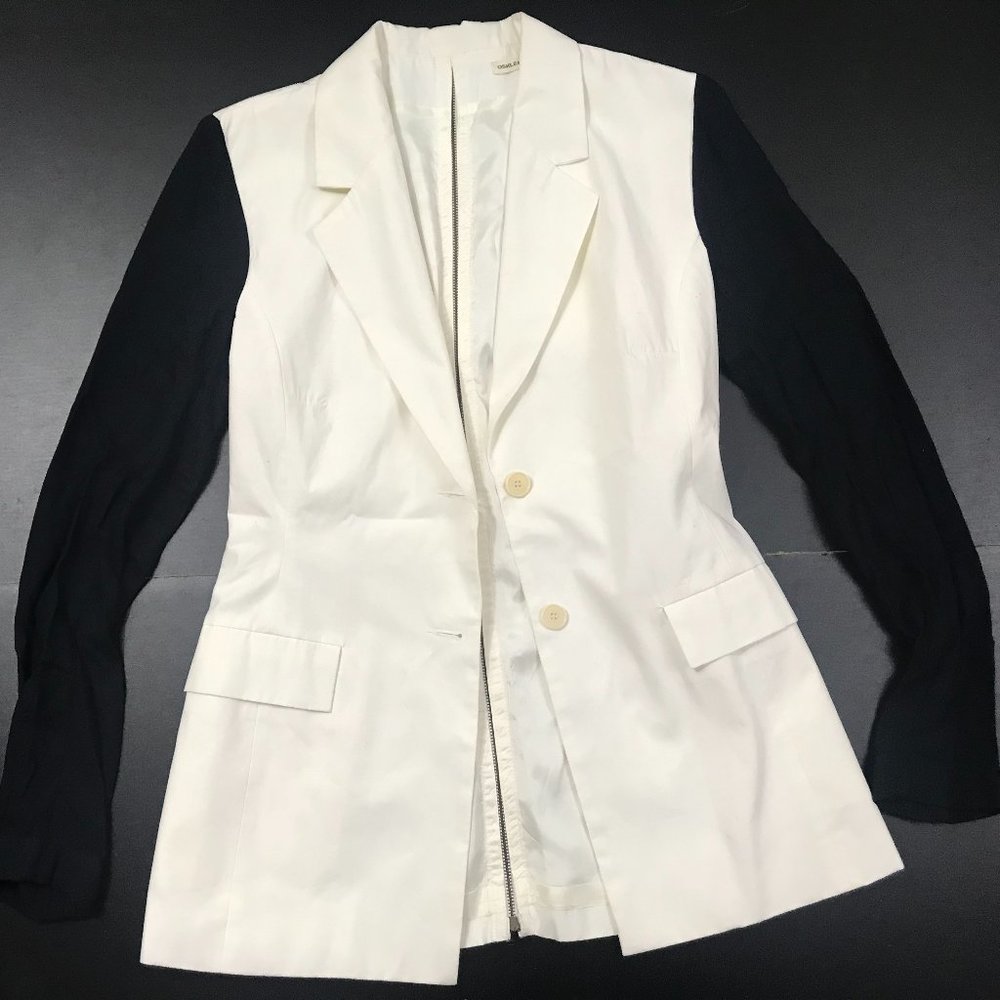 OSKLEN WOMENS ZIPPER BACK DESIGNER BLAZER JACKET